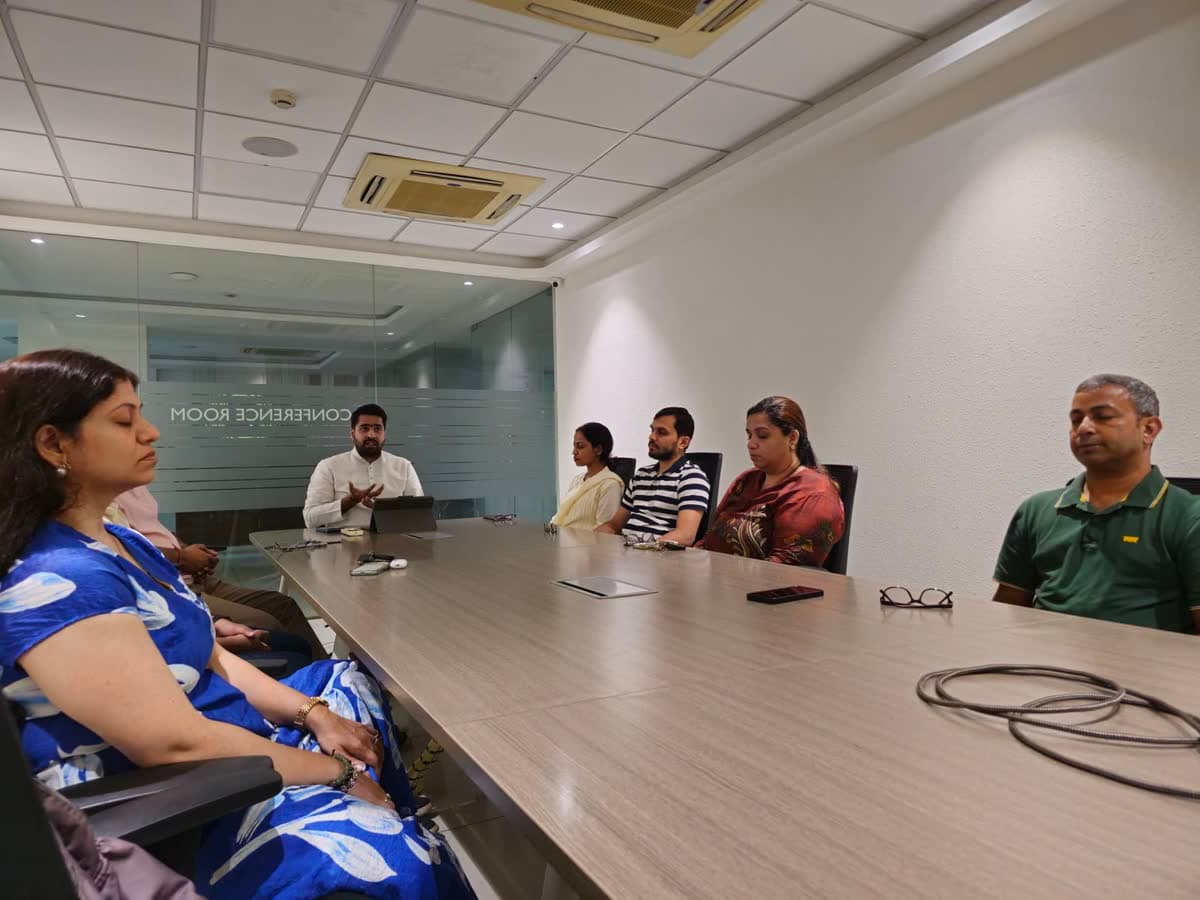 Participants interacting during a workshop session